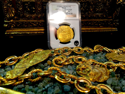 Mexico 1715  "Full Date - 1715 Plate Fleet Shipwreck"  NGC 62 7