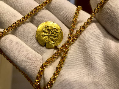 Mexico 4 Escudos 1713 "Partially Dated" Raw Pirate Gold Coins Treasure 6