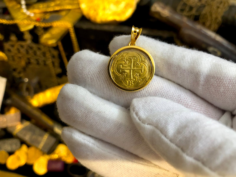 Spain 1 Escudo 1516-56 "B- Burgos Mint! RARE!" Treasure Pendant 4