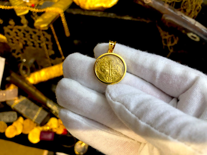 Spain 1 Escudo 1516-56 "B- Burgos Mint! RARE!" Treasure Pendant 6