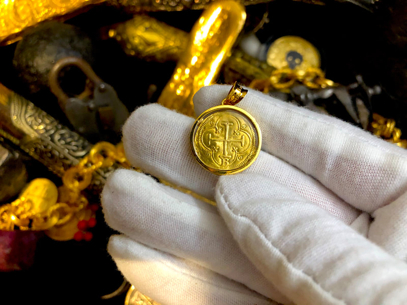 Spain 1 Escudo 1516-56 "B- Burgos Mint! RARE!" Treasure Pendant 8