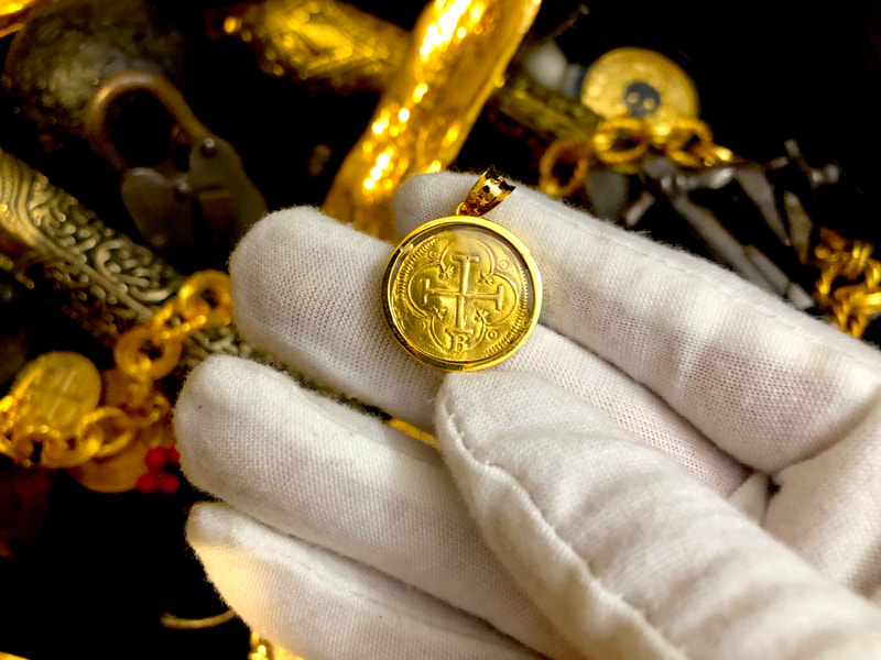Spain 1 Escudo 1516-56 "B- Burgos Mint! RARE!" Treasure Pendant 9
