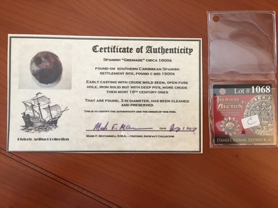 Authentic Cannon Ball | Shipwreck Treasure 7