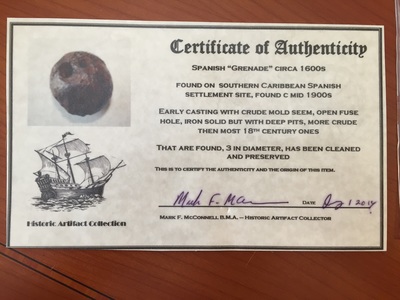 Authentic Cannon Ball | Shipwreck Treasure 8