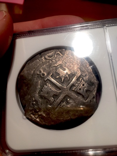 Peru  1695  "Dated"  8 Reales  Silver Coin ~ NGC 35 ~ 6