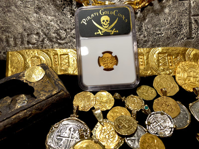 Mexico 1 Escudo 1711 "Dated - 1715 Plate Fleet Shipwreck" NGC 58 7