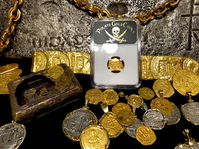 Mexico 1 Escudo 1711 "Dated - 1715 Plate Fleet Shipwreck" NGC 58 9