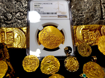 Mexico 8 Escudos 1715 "1715 Plate Fleet Shipwreck" NGC 61 5