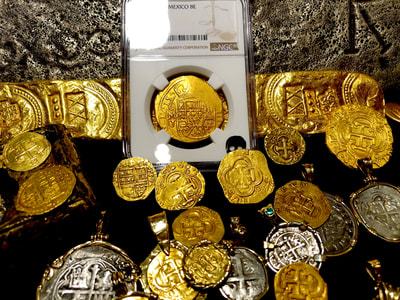 Mexico 8 Escudos 1715 "1715 Plate Fleet Shipwreck" NGC 61 9