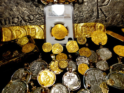 Mexico 8 Escudos 1715 "1715 Plate Fleet Shipwreck" NGC 61 11