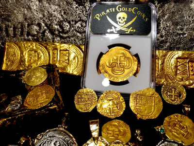 Mexico 8 Escudos 1715 "1715 Plate Fleet Shipwreck" NGC 61 8