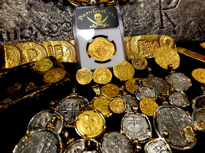 Mexico 8 Escudos 1715 "1715 Plate Fleet Shipwreck" NGC 61 17