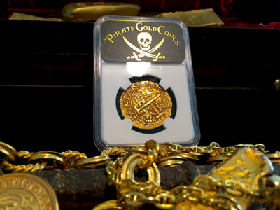 Peru 8 Escudos 1705 "1715 Plate Fleet Shipwreck" NGC 58 Pirate Gold Coins 9