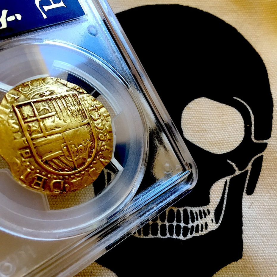 Spain  4 Escudos  1590  "Full 4 Digit Date!"  PCGS 40 Gold Doubloons