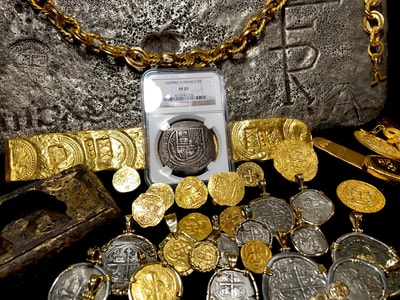 Mexico 8 Reales 1609 Dated "Royal Like" NGC 25 2