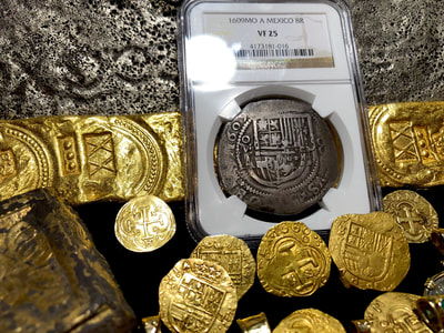 Mexico 8 Reales 1609 Dated "Royal Like" NGC 25 4