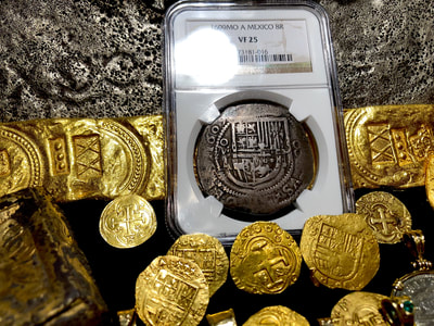 Mexico 8 Reales 1609 Dated "Royal Like" NGC 25 5