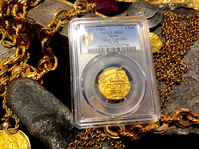 Spain 4 Escudos 1630-55 "Brute Style" PCGS 62 7