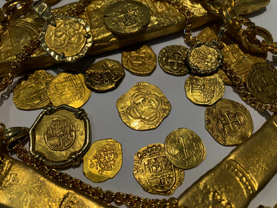 Spain 2 Escudos 1613 "Dated" NGC 53 Pirate Gold Coins Treasure 7