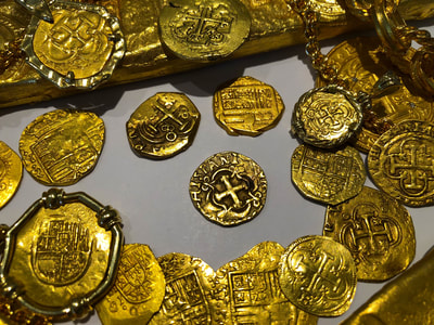 Colombia 2 Escudos 1747-56 "Full Cross" NGC 50 Pirate Gold Coins 3