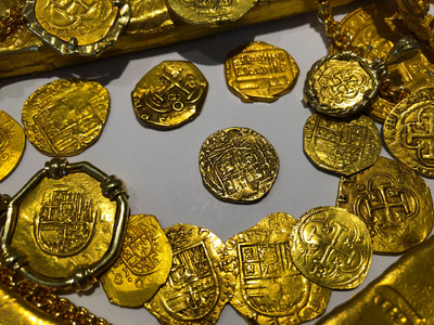 Colombia 2 Escudos 1747-56 "Full Cross" NGC 50 Pirate Gold Coins 4