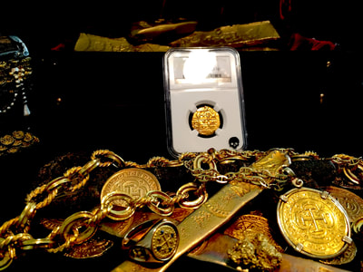 Peru  4 Escudos  1700  "1715 Plate Fleet- Only 3 Known"  NGC 62 6