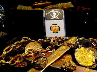 Peru  4 Escudos  1700  "1715 Plate Fleet- Only 3 Known"  NGC 62 9