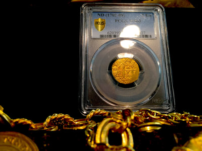 Peru  2 Escudos  1709  "1715 Plate Fleet Shipwreck- Rare Date"  NGC 63 5