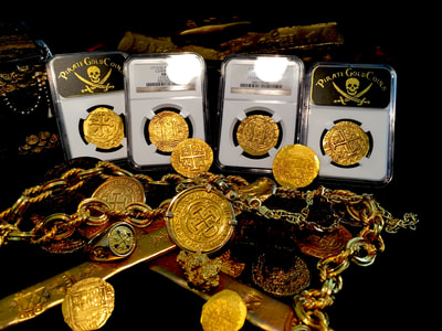 Peru  8 Escudos  1714/3  "Only 1 Known- 1715 Plate Fleet"  NGC 62 17