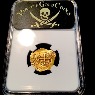 Colombia 2 Escudos 1699 "Full 4 Digit Date!" 1715 Plate Fleet NGC 63 4