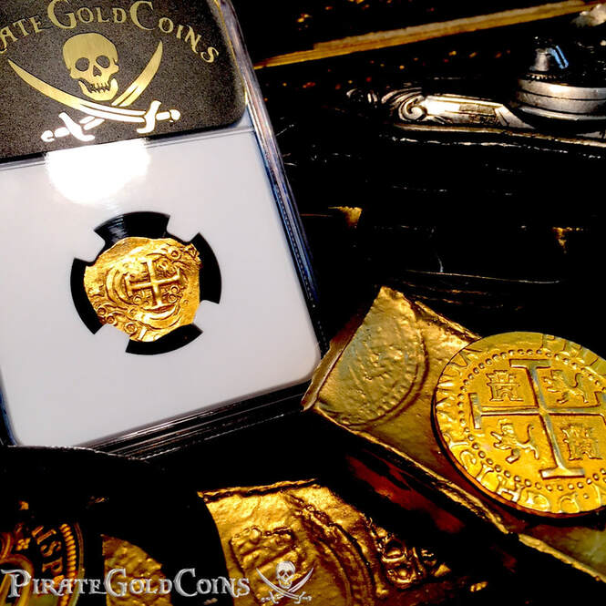 Dated | Colombia 2 Escudos | Pirate Gold Coins 18