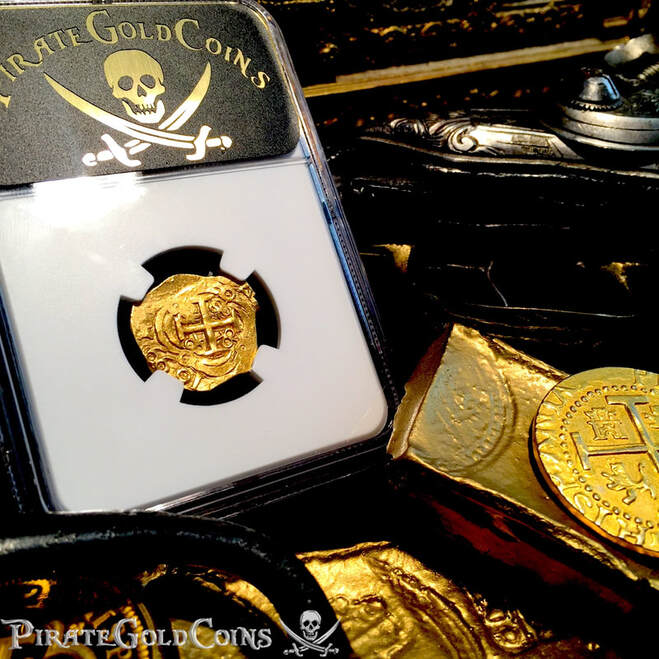 Colombia 2 Escudos 1699 "Full 4 Digit Date!" 1715 Plate Fleet NGC 63 11