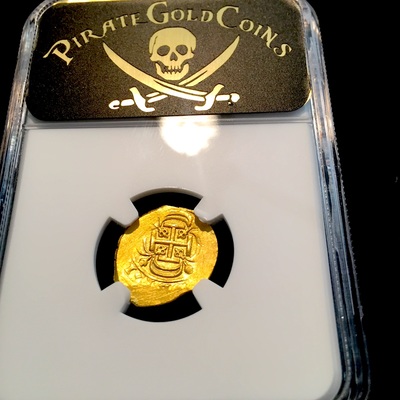 Mexico 1 Escudo 1714 "1715 Plate Fleet Shipwreck- 300th Anniversary Find" NGC 63 Gold Doubloon Queen's Dowery! 5