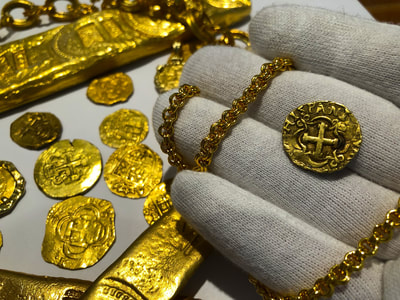 Colombia 2 Escudos 1747-56 "Full Cross" NGC 50 Pirate Gold Coins 7