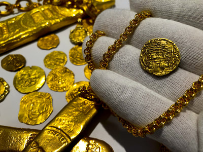 Colombia 2 Escudos 1747-56 "Full Cross" NGC 50 Pirate Gold Coins 11