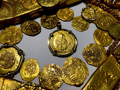 Byzantine Empire "Jesus Christ" Pirate Gold Coins Ancient Jewelry Treasures 2