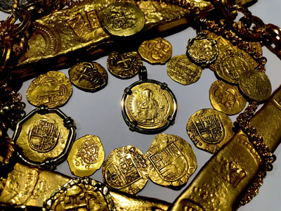 Byzantine Empire "Jesus Christ" Pirate Gold Coins Ancient Jewelry Treasures 3