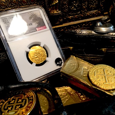 Mexico 2 Escudos  1705-1715  "1715 Plate Fleet Shipwreck" NGC 58 6