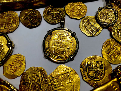 Byzantine Empire "Jesus Christ" Pirate Gold Coins Ancient Jewelry Treasures 4