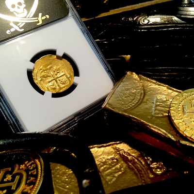 Mexico 2 Escudos  1705-1715  "1715 Plate Fleet Shipwreck" NGC 58 9