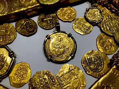 Byzantine Empire "Jesus Christ" Pirate Gold Coins Ancient Jewelry Treasures 5