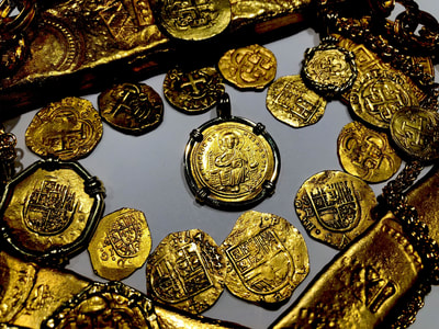 Byzantine Empire "Jesus Christ" Pirate Gold Coins Ancient Jewelry Treasures 6