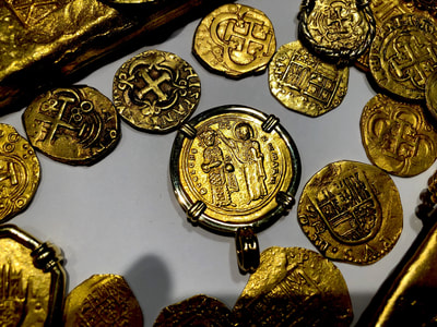 Byzantine Empire "Jesus Christ" Pirate Gold Coins Ancient Jewelry Treasures 7