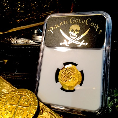 ​Mexico 2 Escudos 1711-13 NGC 63 "1715 Plate Fleet Shipwreck" Gold Cob Doubloon 11