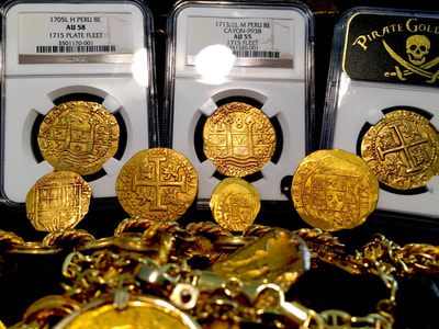 Mexico  2 Escudos  1714  "1715 Plate Fleet Shipwreck"  NGC 65 8