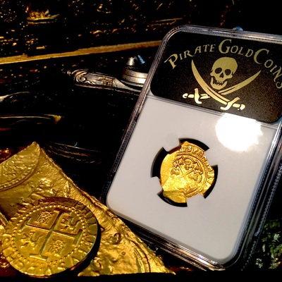 Mexico 2 Escudos 1711-13 "1715 PLATE FLEET SHIPWRECK 300th Anniversary" NGC 61 GOLD COB DOUBLOON QUEEN'S DOWERY! CROSS 8