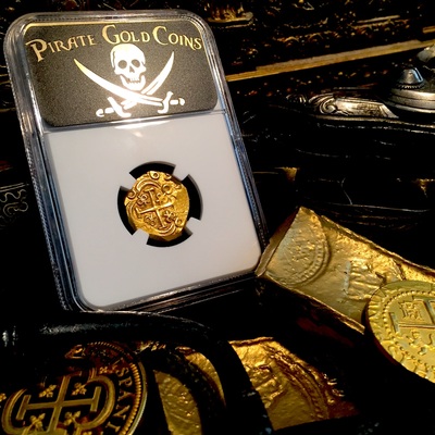 Colombia 2 Escudos "1715 Plate Fleet Shipwreck" 1693 Full 4 Digit Date! Only 1 Known  NGC 62 Mint State! - 300th Anniversary Find 4