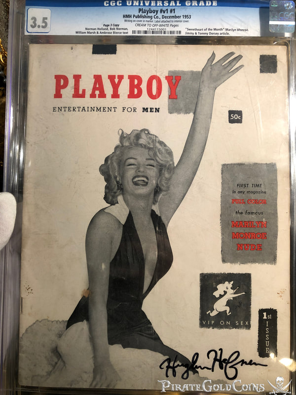 Playboy Magazine Issue #1 Marilyn Monroe SIGNED by Hugh Hefner 4