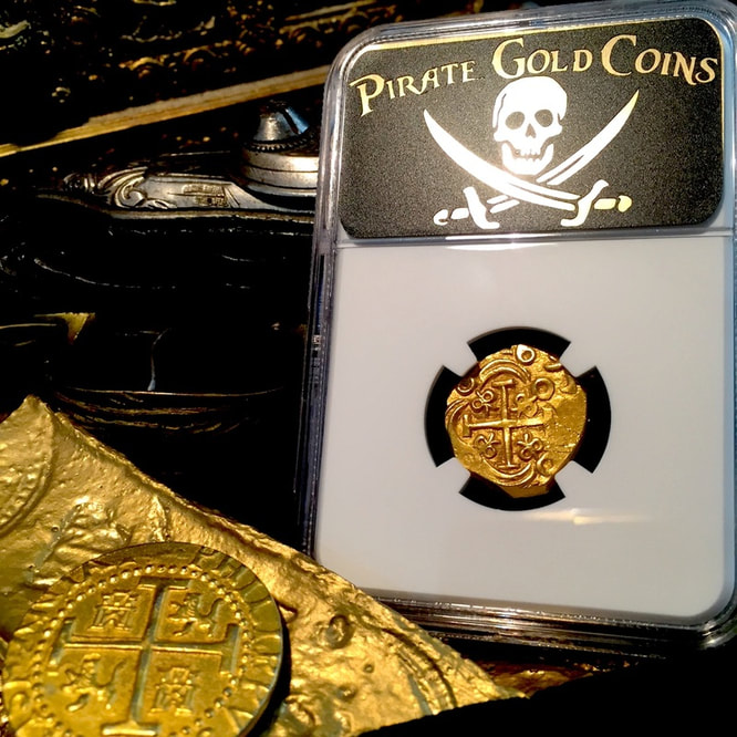 Dated | Colombia 2 Escudos | Pirate Gold Coins 14