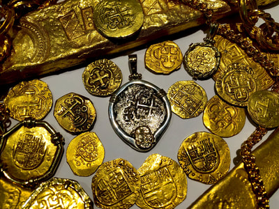 Peru 2 Reales 1707 "Princess Louisa 1743 Shipwreck" Pirate Gold Coins 4